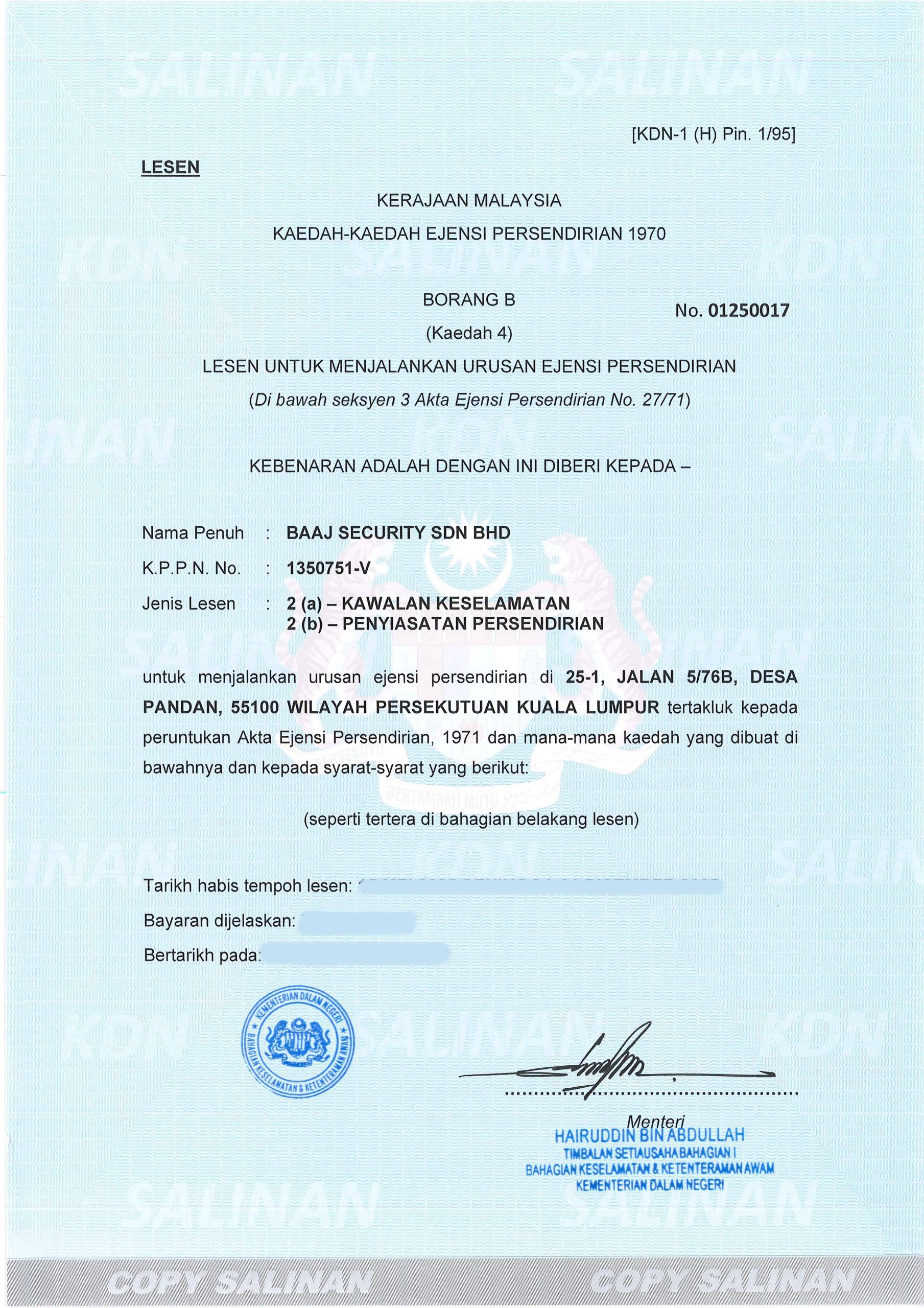 BAAJ_KDN LICENSE_MAY2025 KDN Certificate for All Security Solutions
